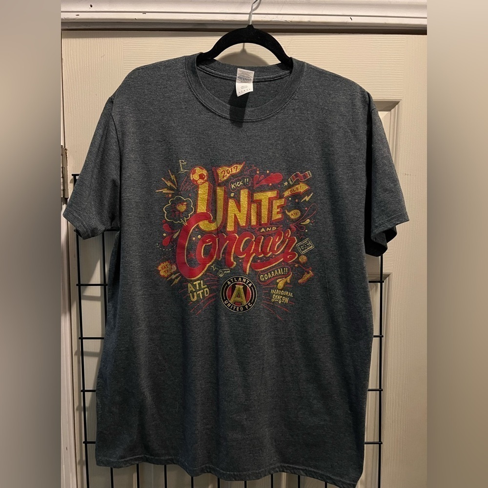 Atlanta United FC Unite & Conquer Inaugural Season Giveaway Shirt - 2017